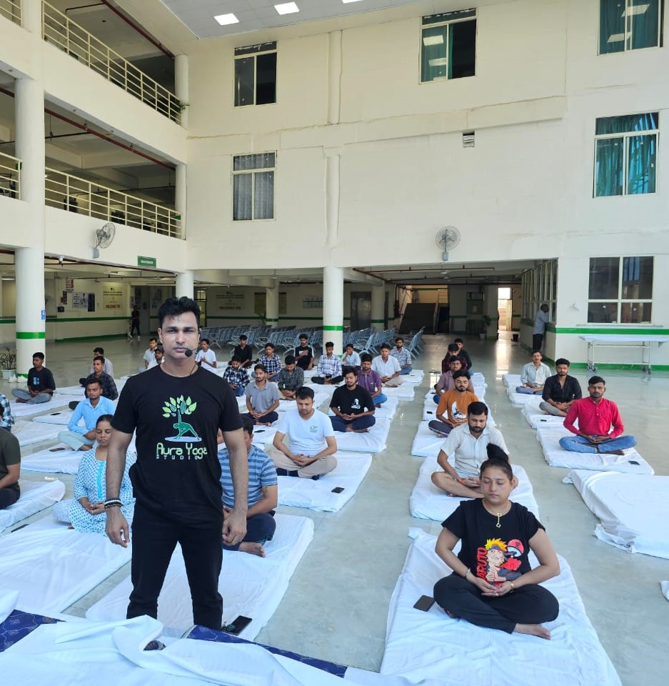 Yoga session organised by PFMECT