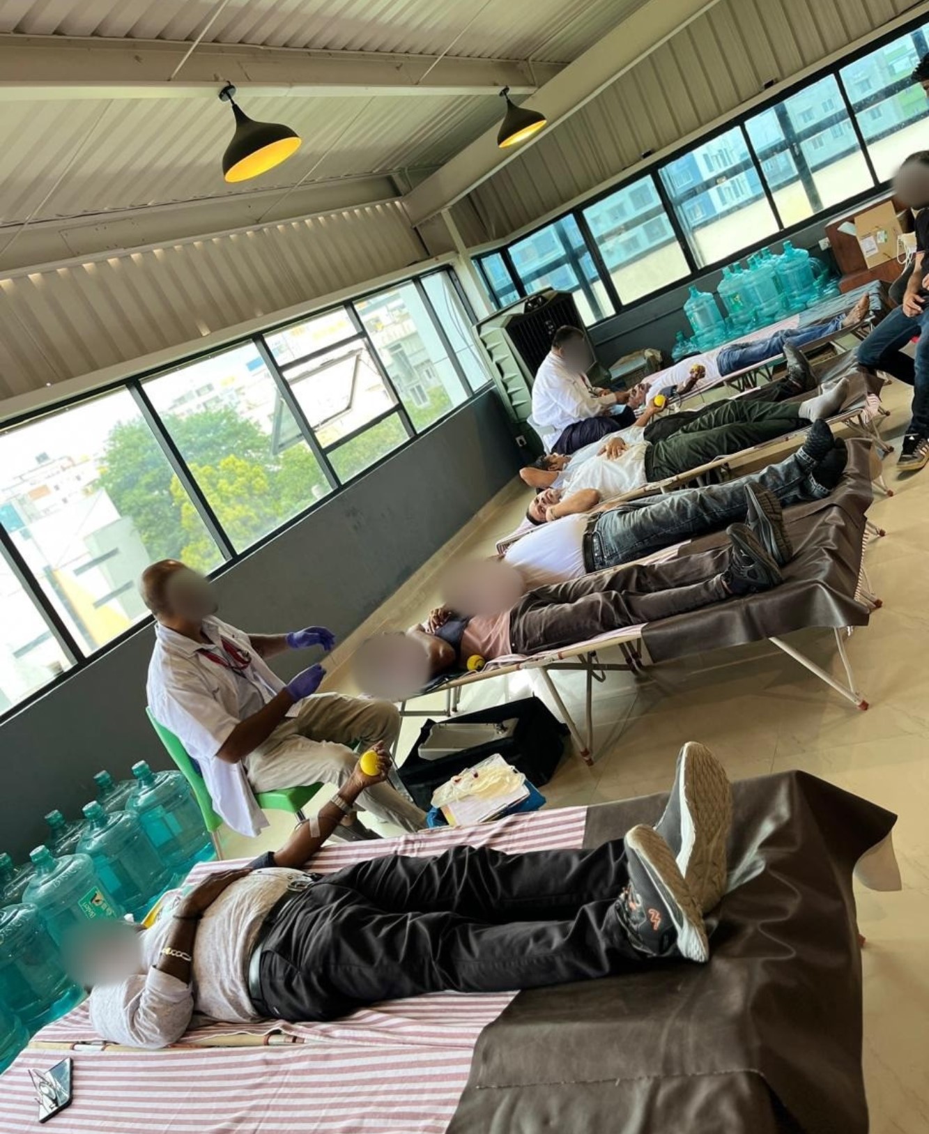 Moments from PFMECT blood donation camp in Bangalore