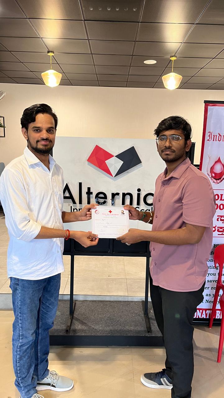 Collage from blood donation drive by PFMECT Bangalore