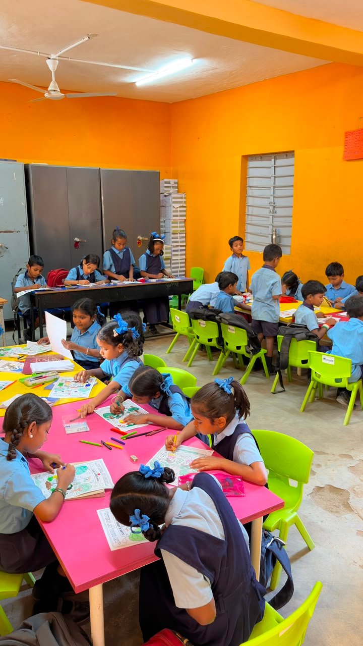 Student artwork created during the Independence Day programme