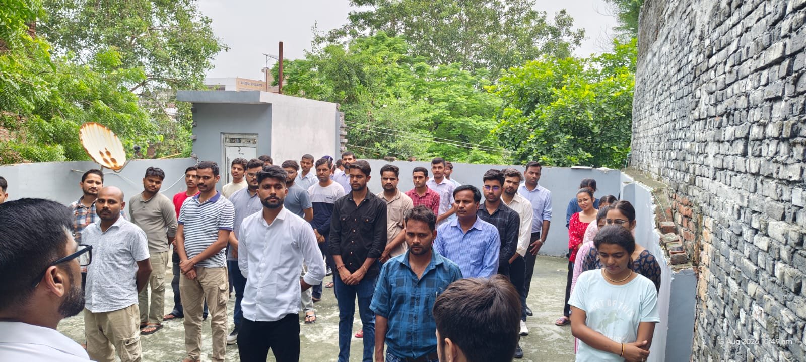 Independence Day celebration with community participants