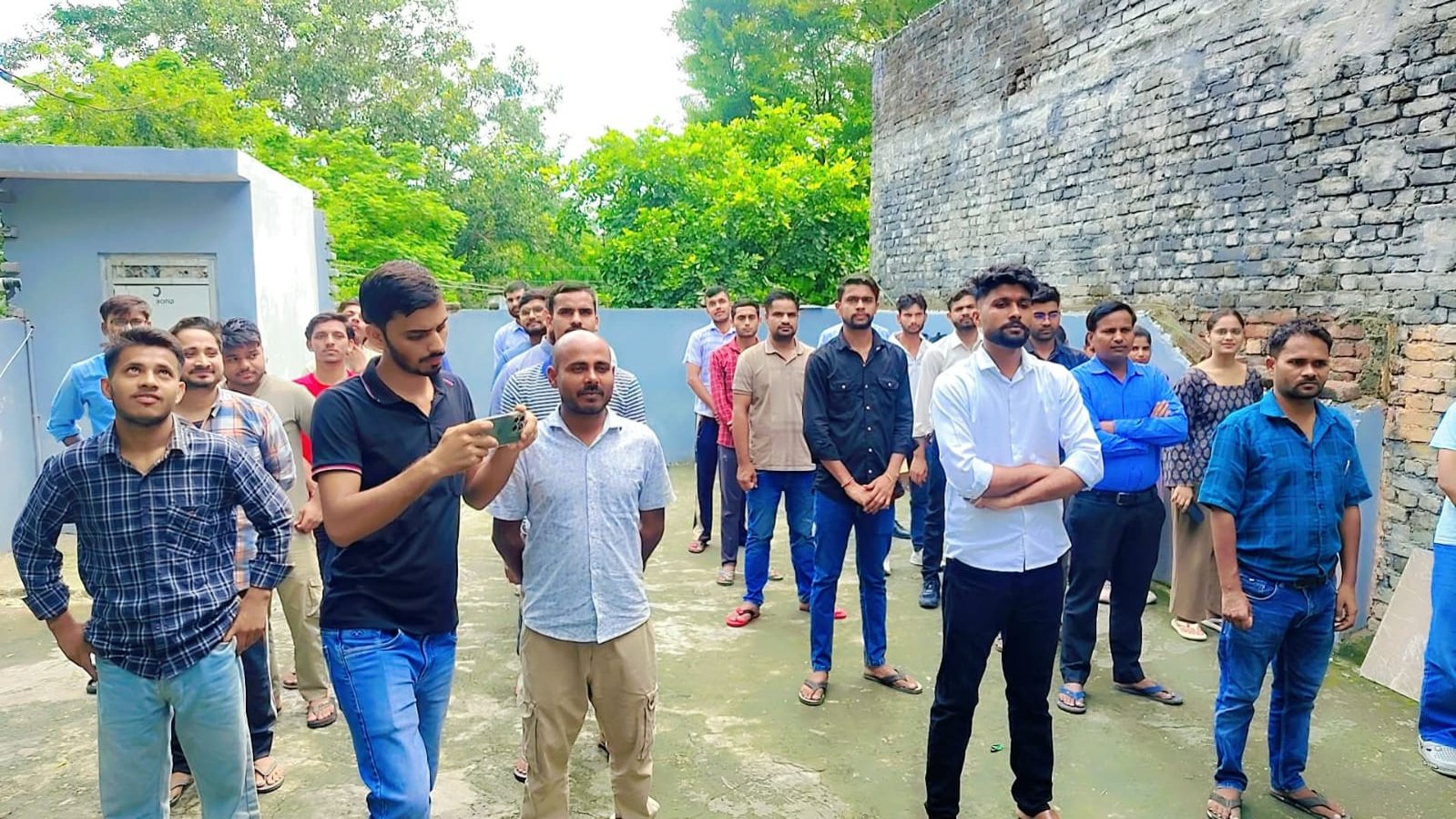 Community gathering at the Independence Day programme in Moradabad