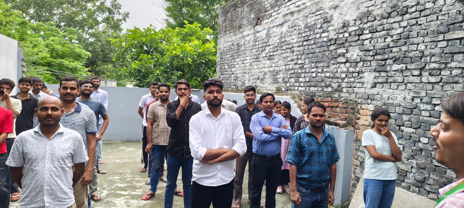 Participants listening to an address during the programme at Moradabad
