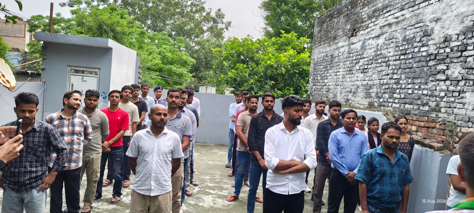 Wide view of participants at the Azadi Se Zimmedari Tak programme