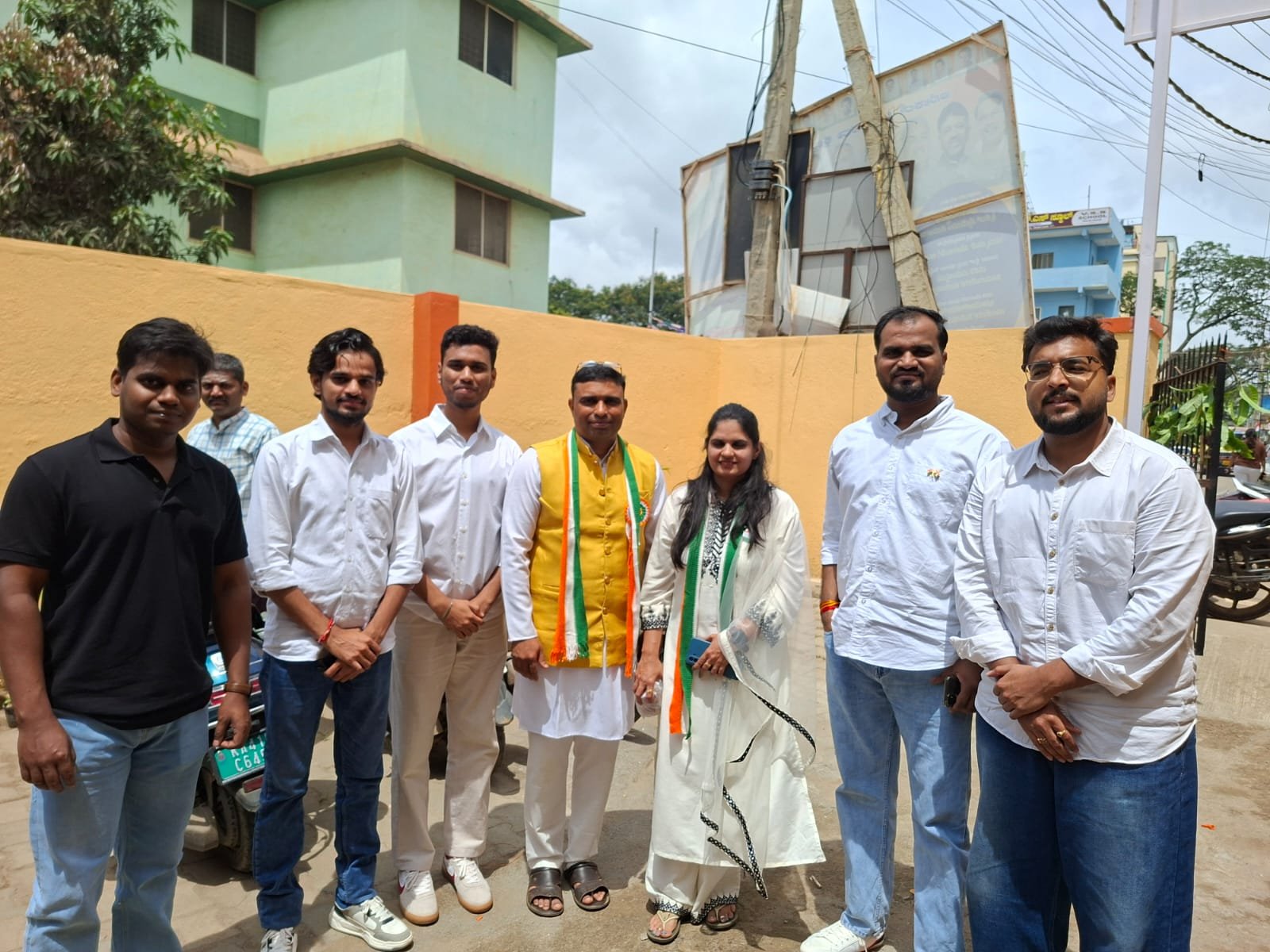 Independence Day celebration at Government Primary School, Shanthipura